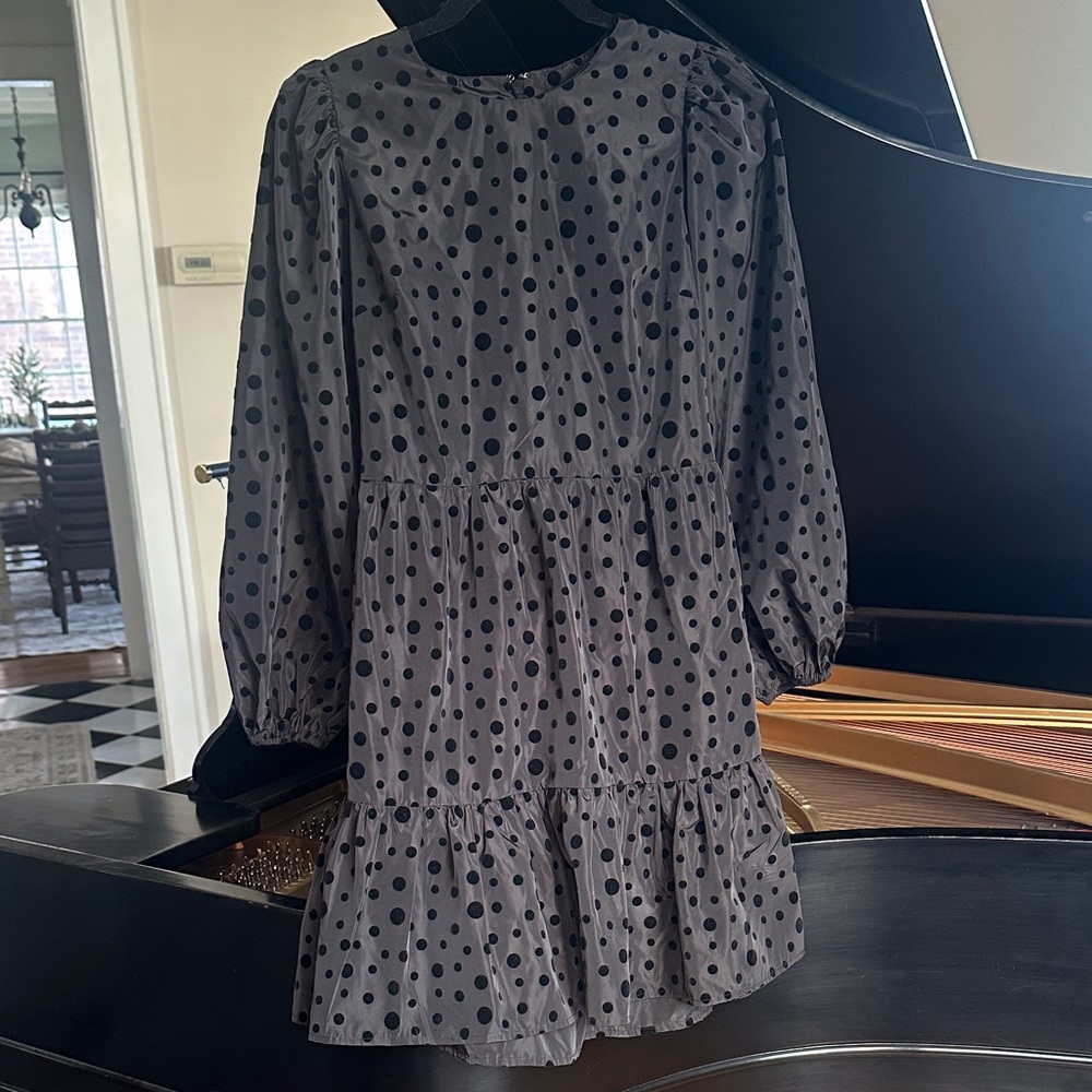 Express Black Polka Dot Dress